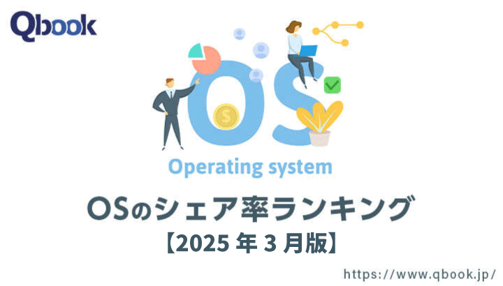 【2025年3月版】OSのシェア率ランキング｜PCでは「Windows」、モバイルでは「iOS」のシェアが減少
